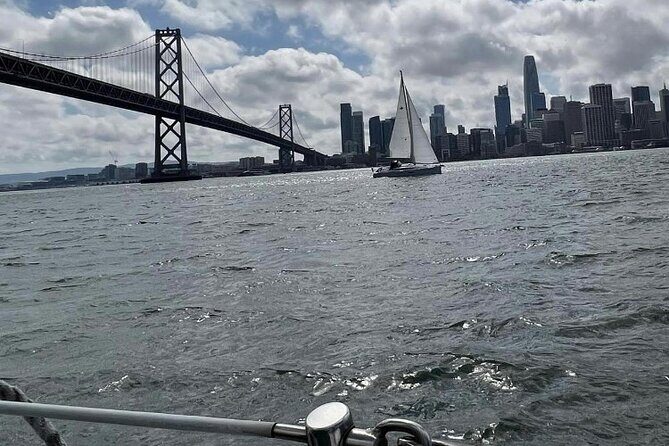 2hr. INTERACTIVE Sailing Experience on San Francisco Bay - Golden Gate Bridge pass: when the boat switches from sightseeing to sailing