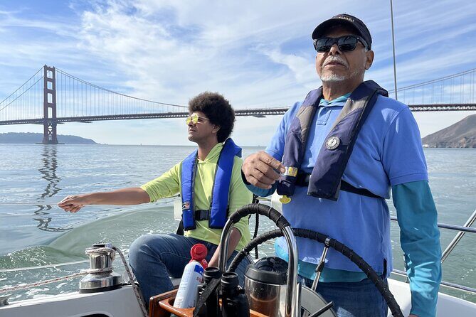 2hr. INTERACTIVE Sailing Experience on San Francisco Bay - The “two-bridge” possibility: Bay Bridge if time allows