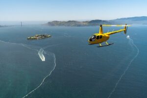 Alcatraz City Sites Helicopter Adventure - Sausalito from Above: Houseboats and the Richardson Bay Side