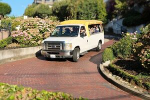 Alcatraz Experience + Lombard St Loop Best City Combo Tour - The 7-seat open-air van that makes steep streets actually manageable
