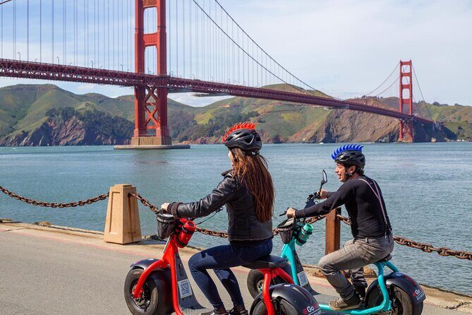 Early Bird: Electric Scooter Rental to Golden Gate Bridge - Fat Tire scooter vs E-Trike: choose based on your comfort level