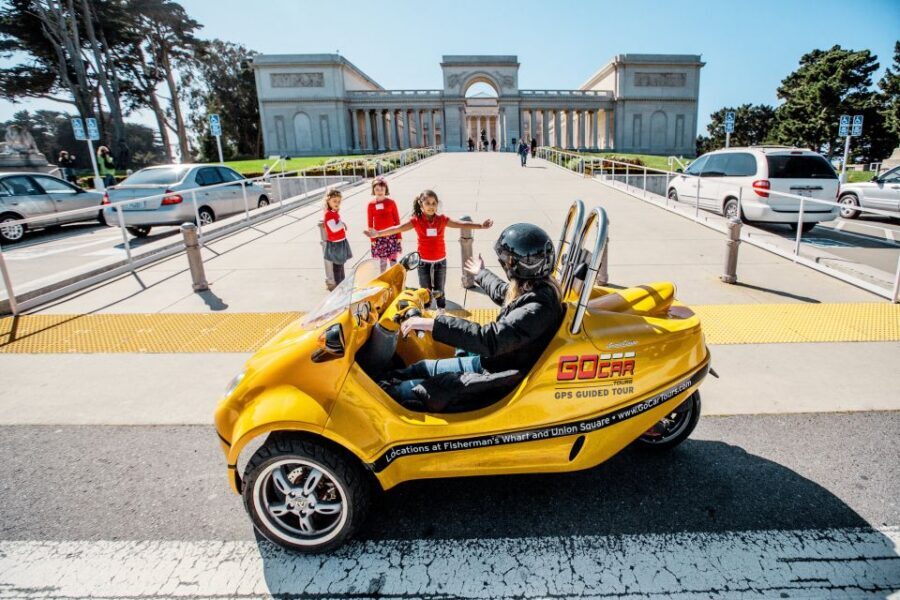 GoCar 3-Hour Tour of San Francisco's Parks and Beaches - Entering the yellow GoCar at 431 Beach St