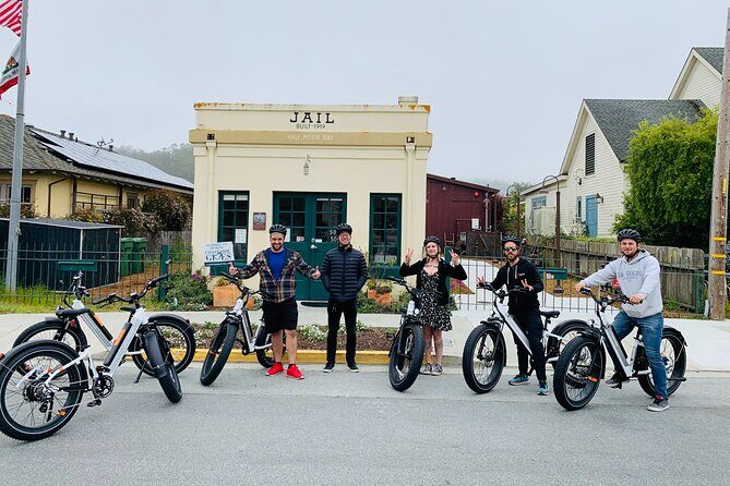 Half Moon Bay Guided E-Bike Tour - City Hall that used to be a bank, plus a Michelin-star roadside moment