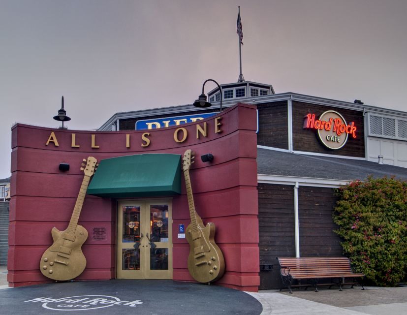 Meal at Hard Rock Cafe San Francisco at Pier 39 - Drinks and the alcohol question: unlimited soft drinks help, but bar costs add up