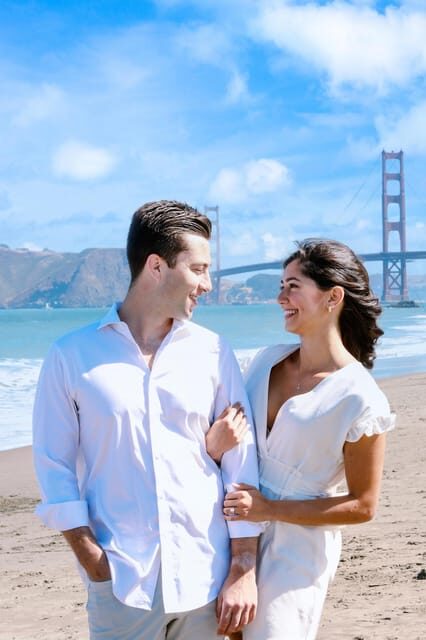 Portrait Session at Golden Gate Bridge SF - Dress for the Bridge: Comfortable Shoes and a Pop of Color