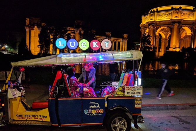 San Francisco Afternoon or Sunset Private Tour - Lucky Tuk Tuk - Riding a Lucky Tuk Tuk at night: what the experience really feels like