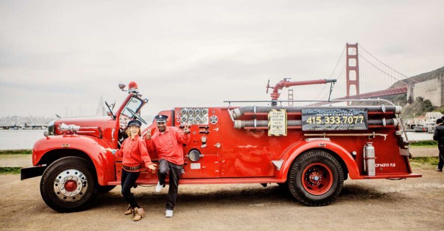 San Francisco Bay: 90-Minute Fire Engine Tour - The truck: Vintage 55 Mack fire engine and a 14-seat ride