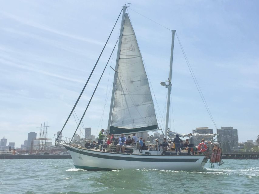 San Francisco: Bay Sailing Tour with Drinks - Sausalito glide-by and the Bay Bridge context