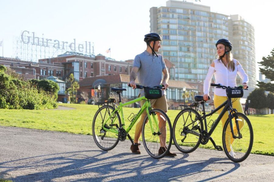 San Francisco: Bike Rental from Golden Gate Bridge with Map - The Big View Connection: Golden Gate Bridge by Bike