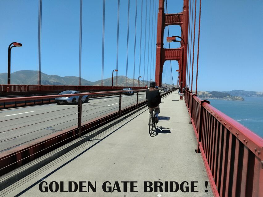 San Francisco: Bike the Bridge & Back with Ferry - Rolling along the Marina and onto the Golden Gate Bridge
