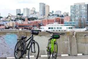San Francisco: City Highlights Guided eBike Tour - Hayes Valley photo stop: a smart opening move