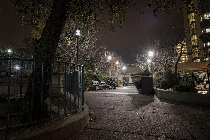 San Francisco Ghost Tours: Gold and Ghouls Tour - Stop 5: Huntington Park, the lost Huntington Mansion, and nighttime paranormal talk