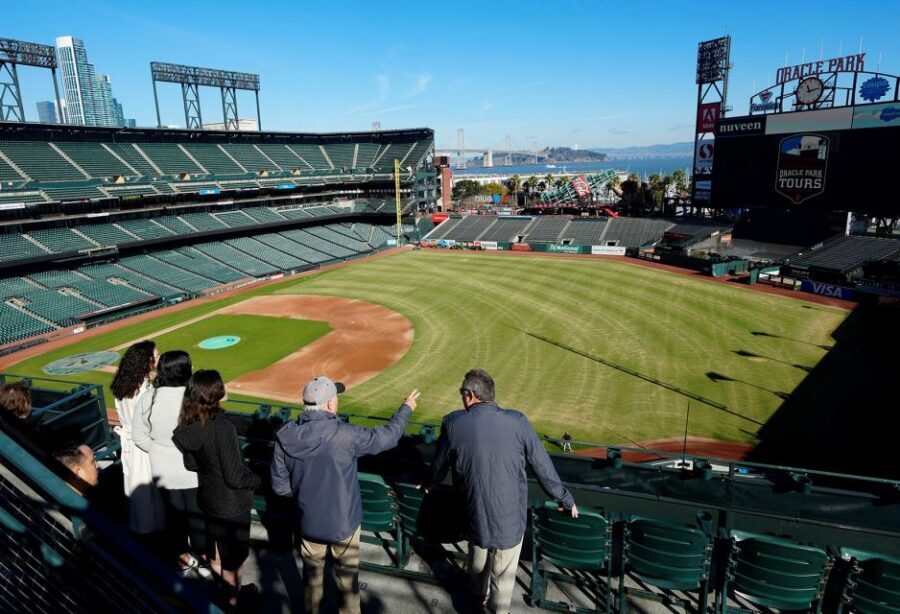 San Francisco: Giants Oracle Park Ballpark Tour - Bay Bridge and waterfront views: the park’s built-in storyline