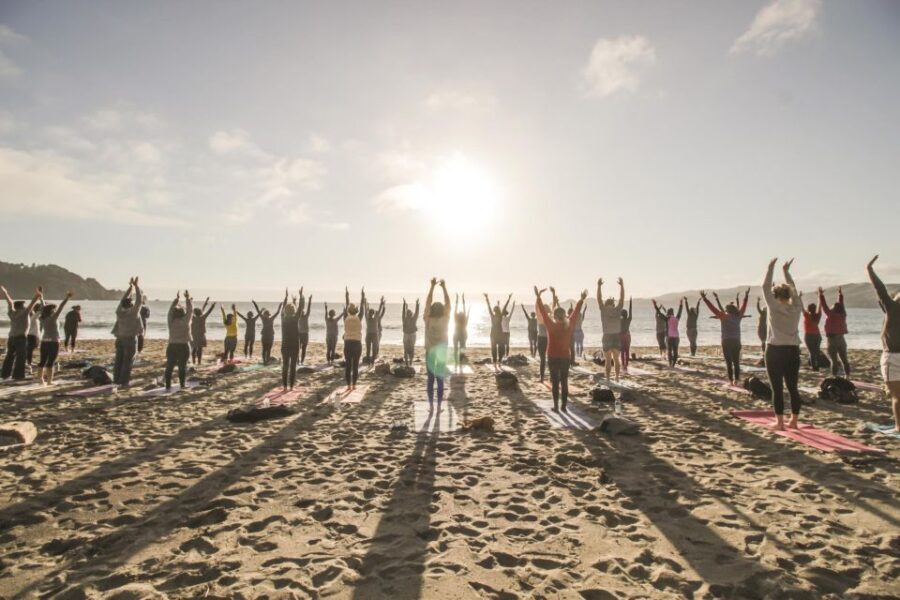 San Francisco: Silent Disco Yoga at Baker Beach - After Class at Baker Beach: Walk It Off, Then Linger