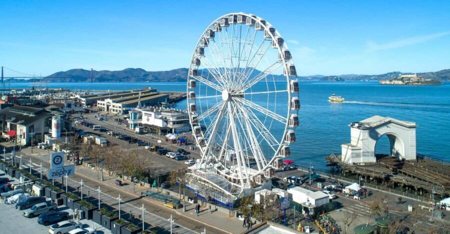 San Francisco: Sky Star Wheel - Fisherman's Wharf - Gondola Setup: 36 Pods, Up to 6, and a Calm Flow