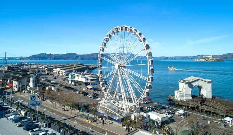 San Francisco: Sky Star Wheel - Fisherman's Wharf - Where You Stand: The Bay-Side Jefferson Street Location