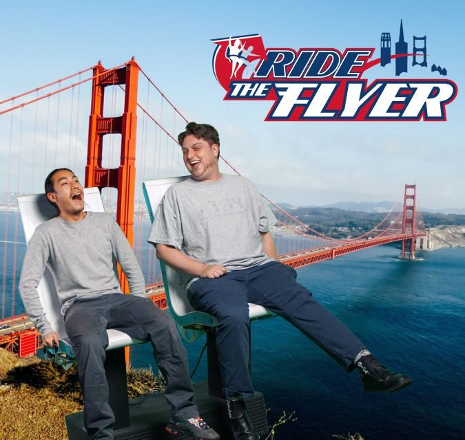 San Francisco: The Flyer - What the ride feels like: a theme-park version of flying