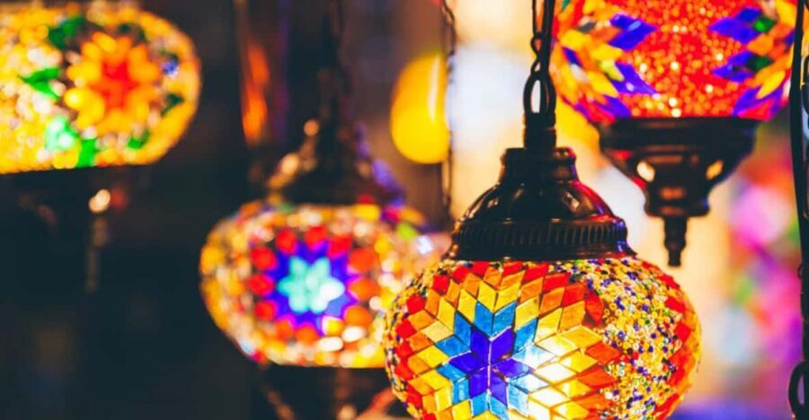 San Francisco: Turkish Mosaic Lamp Workshop - Your 2-hour flow: from tile placement to bead details