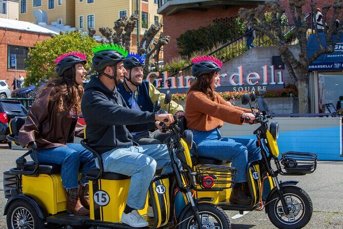 Wharf to Golden Gate Bridge - GoRide Electric Scooter Rentals - Price and value: renting per scooter (not per person)